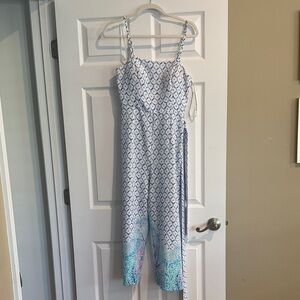 Lilly Pulitzer Blue and White Jumpsuit